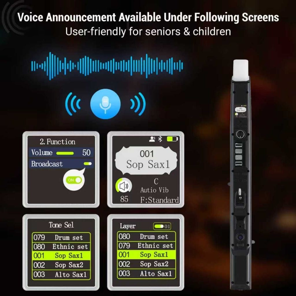 Greaten AP-500 Mini Digital Wind Instrument แซกไฟฟ้า รับประกัน 1 ปี ผ่อนได้ ส่งฟรี